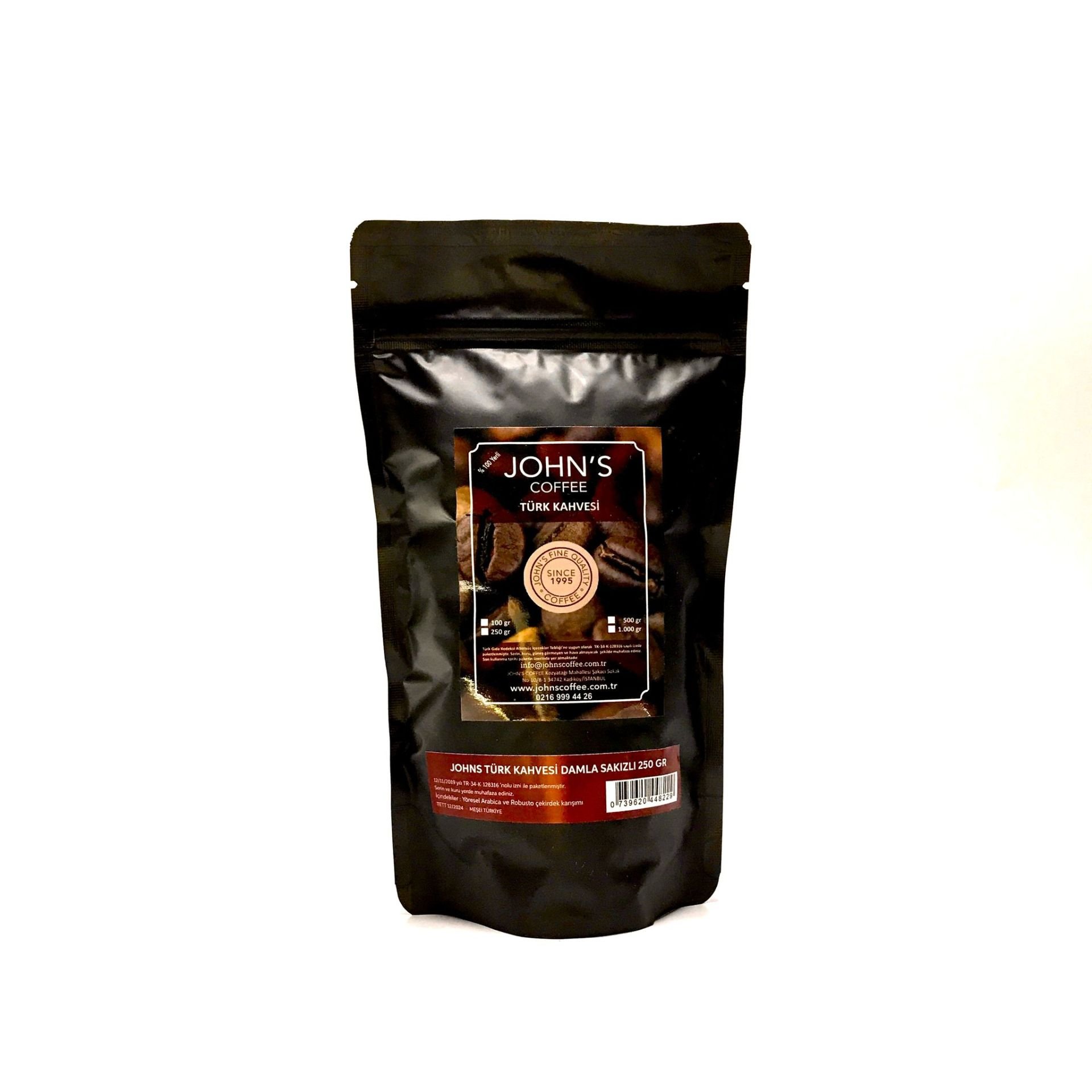 JOHN'S  DAMLA SAKIZLI TÜRK KAHVESİ 250 GR
