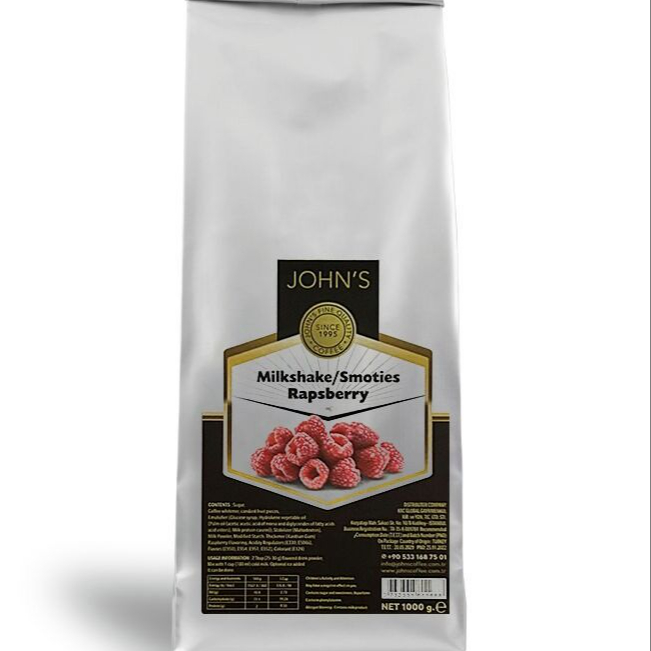 Ahududu Meyve Taneli Milkshake Tozu 1000g