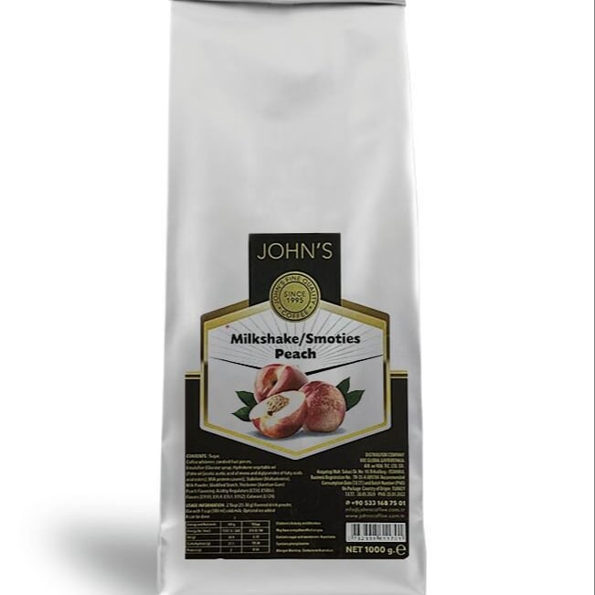 Şeftali Meyve Taneli Milkshake Tozu 500g