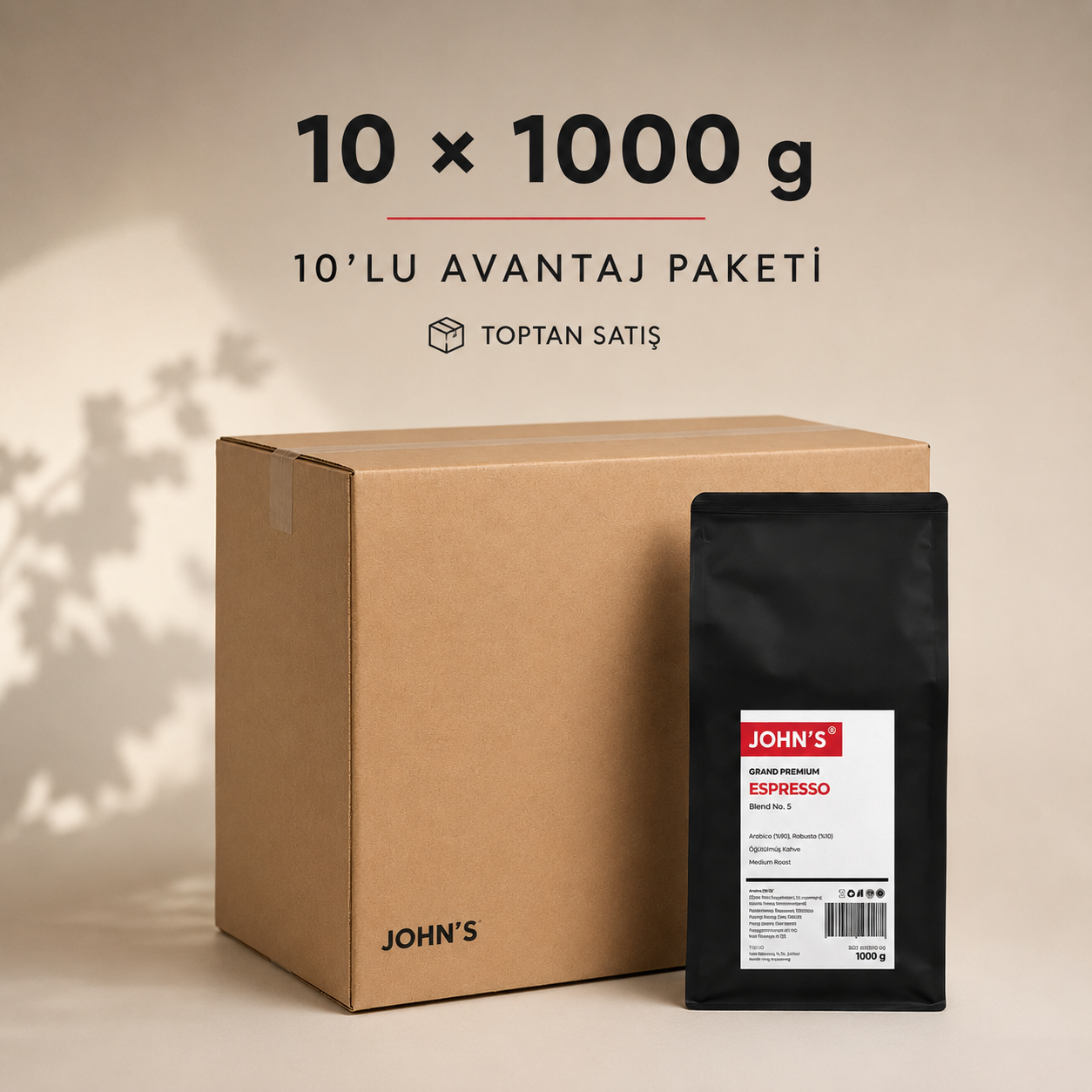 Grand Premium Blend No.5 Espresso Kahve 1000g × 10 Adet