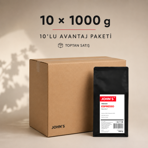 Premium Blend No.7 Espresso Kahve 1000g × 10 Adet