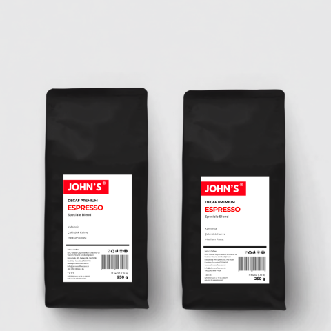 Decaf Premium Espresso Çekirdek Kahve 500g